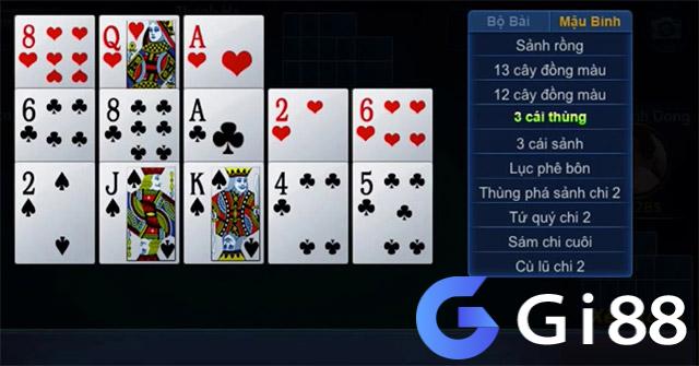 Xếp hạng bài Mậu Binh