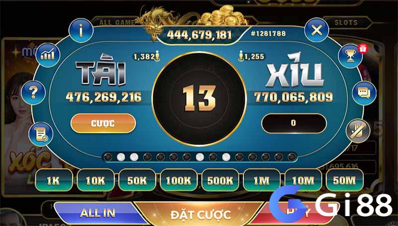 Chọn cửa cược tài xỉu