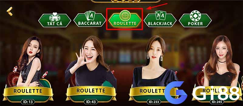 Sảnh chơi Roulette