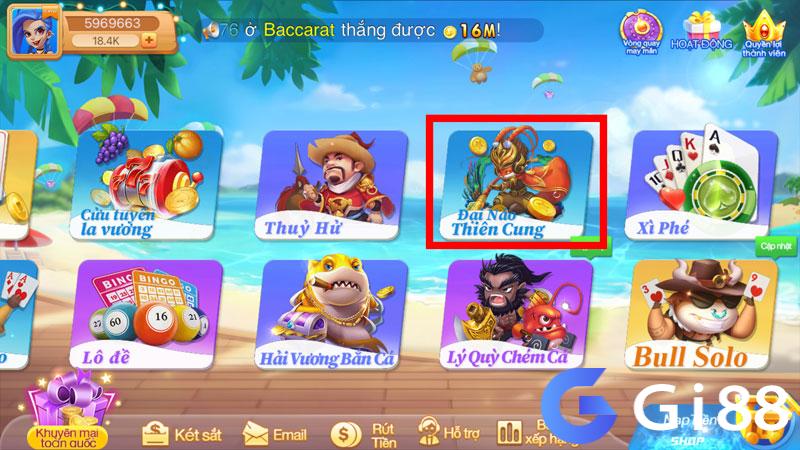 Chọn chơi đại náo Thiên Cung 