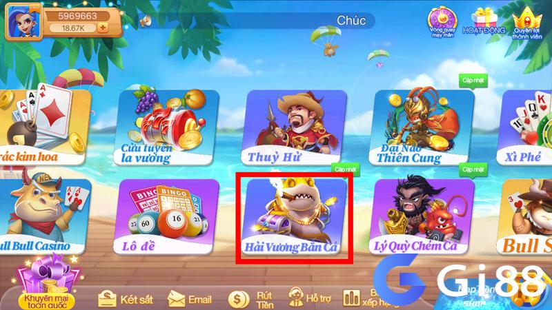 Chọn hải vương bắn cá 