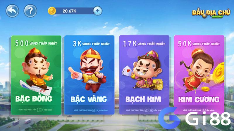 Chọn sảnh chơi phù hợp 