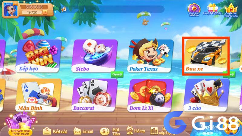 Chọn chơi đua xe