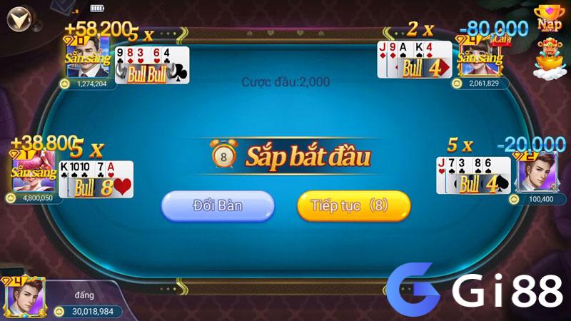 Tỷ lệ thanh toán Poker Bull