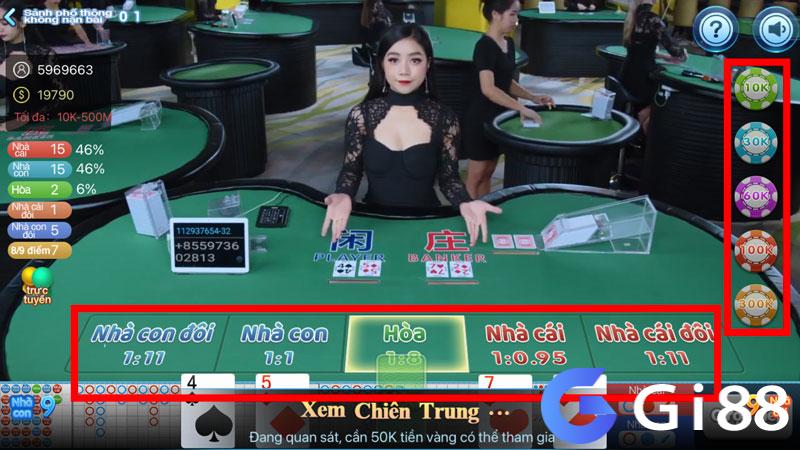 Đặt cược và chọn cửa cược 