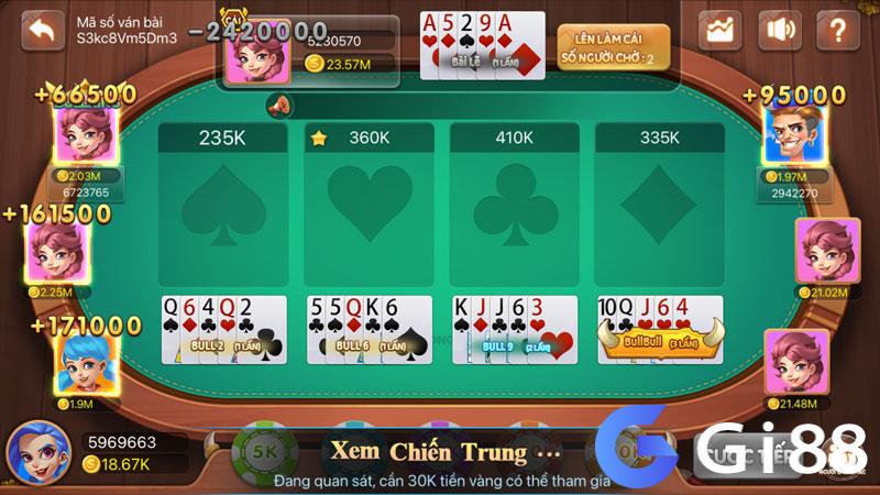 Luật chơi Bull Bull Caisno 