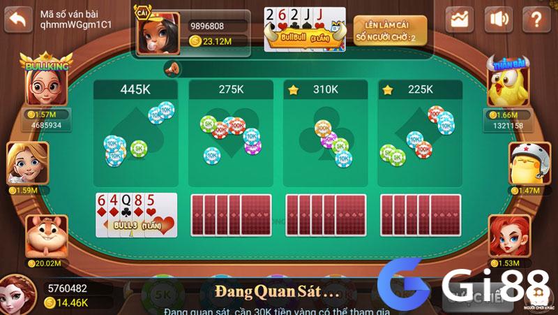 Luật chơi Poker Bull