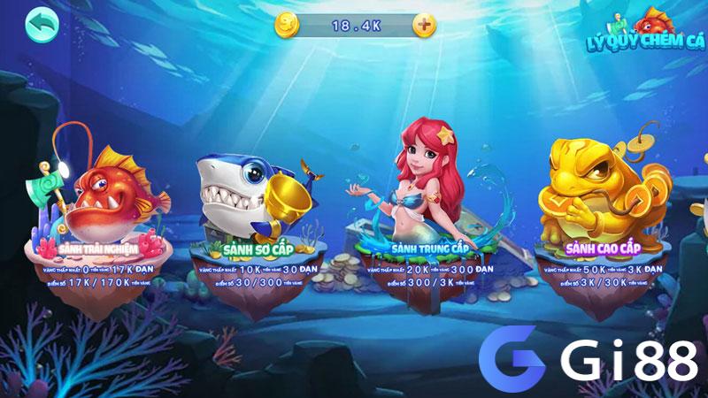 Các sảnh chơi Lý Quỳ chém cá