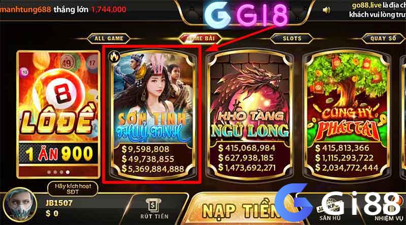 Chơi nổ hũ Sơn Tinh Thủy Tinh Gi8