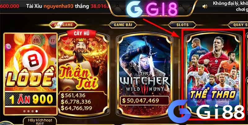 Chọn sảnh chơi cá cược thể thao Gi8