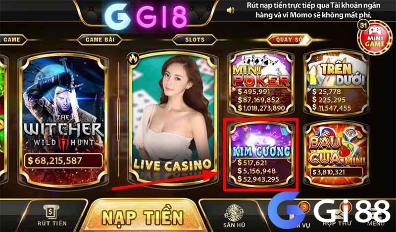 Chọn trò chơi kim cương Gi8