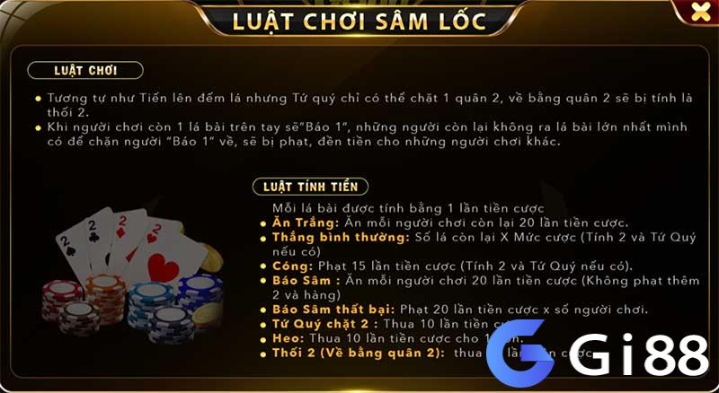 Luật chơi sâm lốc