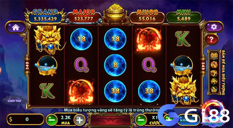 Quay nổ hũ Kho báu tứ linh