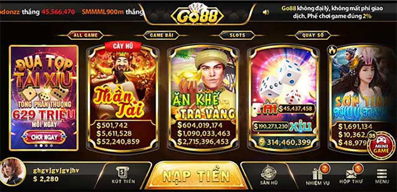kho game hấp dẫn của Go88